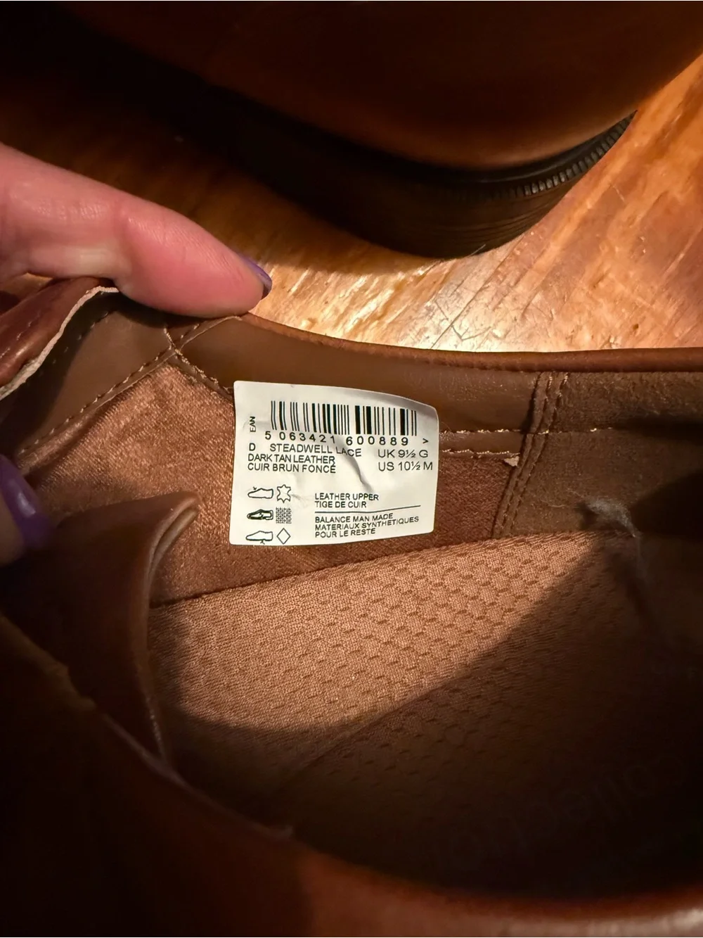 Clarks Brown Leather Derby Shoes